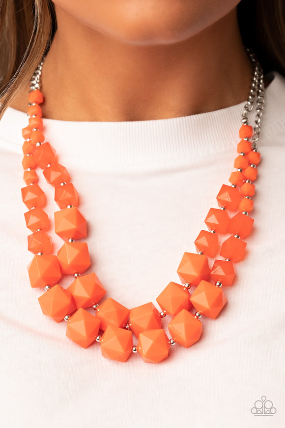 Summer Excursion Orange ✧ Necklace Short