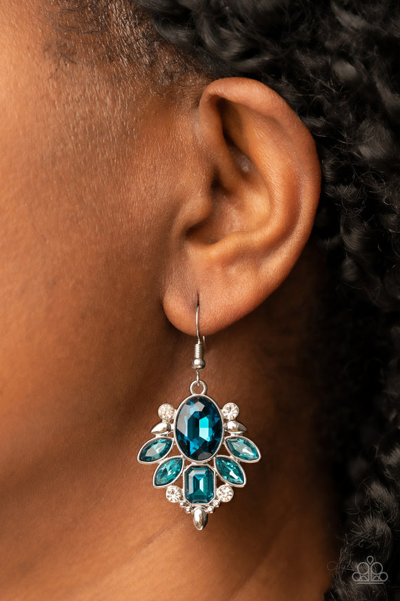 Glitzy Go-Getter Blue ✧ Earrings Earrings