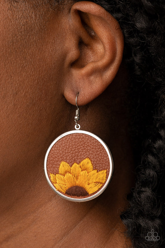 Sun-Kissed Sunflowers Brown ✧ Earrings Earrings
