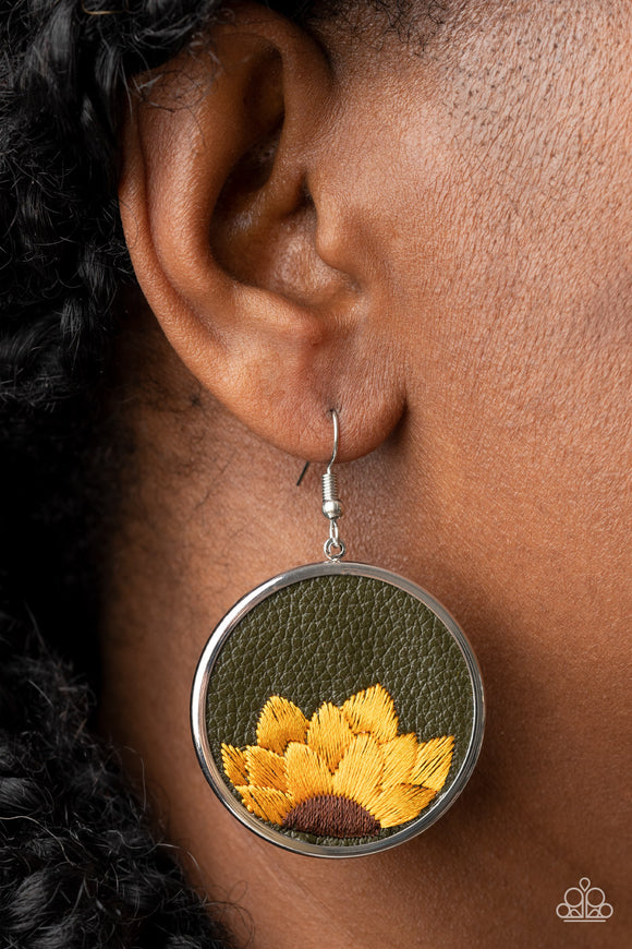 Sun-Kissed Sunflowers Green ✧ Earrings Earrings