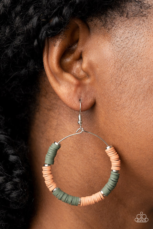 Skillfully Stacked Green ✧ Earrings