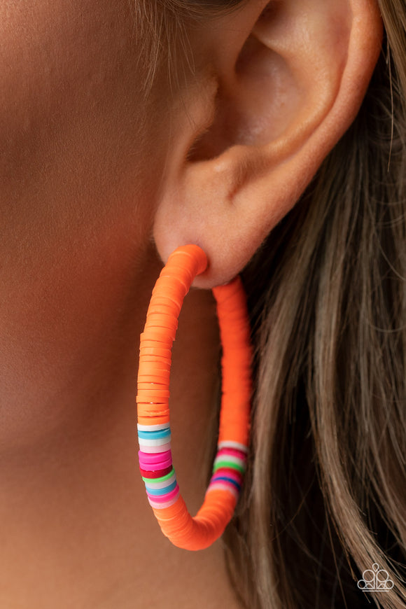 Colorfully Contagious Orange ✧Hoop Earrings Hoop Earrings