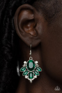 Earrings Fish Hook,Green,Holiday,Glitzy Go-Getter Green ✧ Earrings
