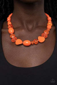Halloween,Necklace Short,Orange,Tropical Tsunami Orange ✧ Necklace
