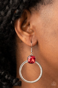 Earrings Fish Hook,Red,Cheers to Happily Ever After Red ✧ Earrings