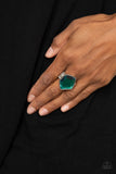 Abstract Escapade Green ✧ Purple UV finish Ring
