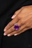 Abstract Escapade Purple ✧ UV Finish Ring