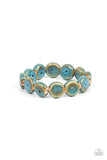 Earthy Entrada Blue ✧ Ceramic Stretch Bracelet