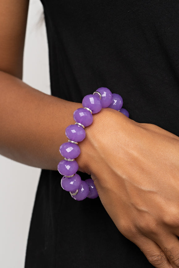 This is My Jam! Purple ✧ Stretch Bracelet