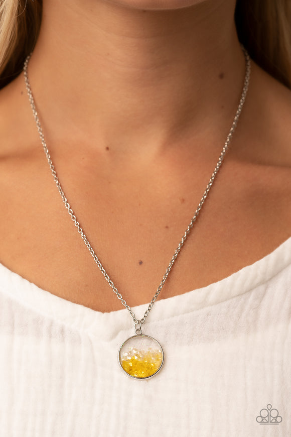 Completely Crushed Yellow ✧ Necklace Short