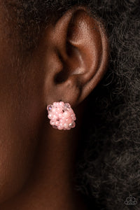 Earrings Post,Earrings Seed Bead,Light Pink,Pink,Bunches of Bubbly Pink ✧ Seed Bead Post Earrings