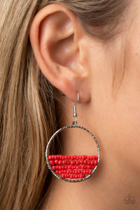 Earrings Fish Hook,Red,Head-Over-Horizons Red ✧ Earrings