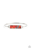 Terrazzo Tarot Red ✧ Bangle Bracelet Hook Bracelet