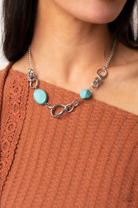 Blue,Necklace Short,Sets,Turquoise,Sonoran Solo Blue ✧ Necklace