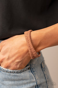 Bracelet Cuff,Brown,Suede,Desert Odyssey Brown ✧ Suede Cuff Bracelet