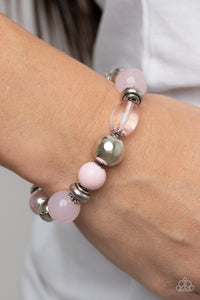 Bracelet Stretchy,Light Pink,Pink,Silver,Tonal Takeover Pink ✧ Stretch Bracelet