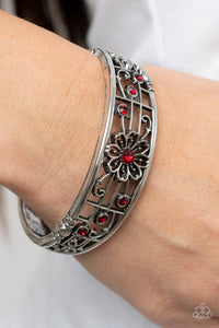 Bracelet Hinged,Red,Prairie Musical Red ✧ Hinged Bracelet