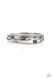 Bonus Bling Purple ✧ Hinged Bracelet