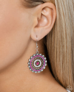 Earrings Fish Hook,Pink,Twinkly Translation Pink ✧ Earrings