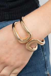 Bracelet Hinged,Gold,Industrial Empress Gold ✧ Hinged Bracelet