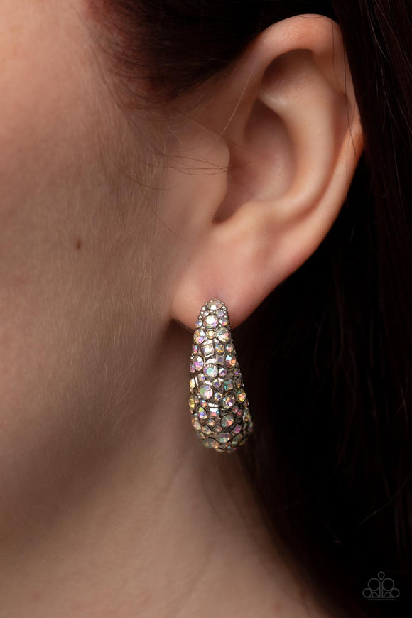 Glamorously Glimmering Multi ✧ Iridescent Hoop Earrings