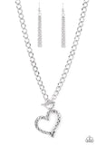 Reimagined Romance Silver ✧ Heart Toggle Necklace Short
