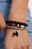 Redefined Romance Black ✧ Stretch Bracelet