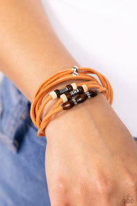Bracelet Knot,Brown,Orange,Suede,Urban Bracelet,Have a WANDER-ful Day Orange ✧ Urban Bracelet