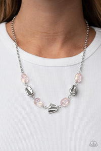 Iridescent,Light Pink,Necklace Short,Pink,Inspirational Iridescence Pink ✧ Necklace