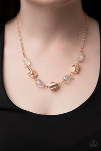 Iridescent,Necklace Short,Rose Gold,Inspirational Iridescence Rose Gold ✧ Iridescent Necklace