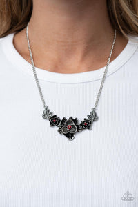 Hematite,Necklace Short,Red,Botanical Breeze Red ✧ Hematite Necklace