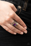 Galactic Governess Purple ✧ Ring Wide Back Ring