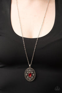 Necklace Long,Red,Sonata Swing Red ✧ Necklace