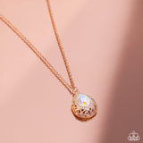 Gracefully Glamorous Rose Gold ✧ Iridescent Necklace