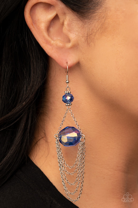 Ethereally Extravagant Blue ✧ Iridescent Earrings Earrings