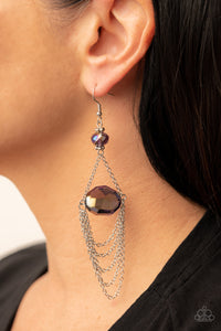 Earrings Fish Hook,Iridescent,Purple,Ethereally Extravagant Purple ✧ Iridescent Earrings