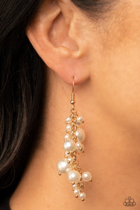 Earrings Fish Hook,Gold,White,The Rumors are True Gold ✧ Earrings