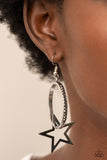 Superstar Showcase Silver ✧ Star Hematite Earrings