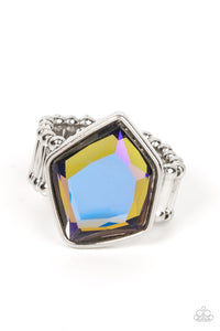 Multi-Colored,Purple,Ring Wide Back,UV Shimmer,Abstract Escapade Multi ✧ UV Ring