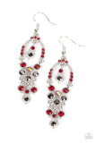 Sophisticated Starlet Red ✧ Hematite Iridescent Earrings