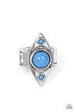 Pivoting Point Blue ✧ Ring Wide Back Ring