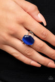 Enchantingly Everglades Blue ✧ Cat's Eye Ring Wide Back Ring