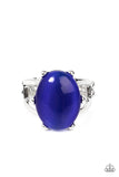 Enchantingly Everglades Blue ✧ Cat's Eye Ring Wide Back Ring