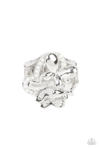 Butterfly,Ring Wide Back,White,Fluttering Flashback White ✧ Butterfly Ring