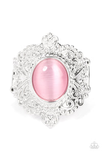 Cat's Eye,Light Pink,Pink,Ring Wide Back,Delightfully Dreamy Pink ✧ Cat's Eye Ring