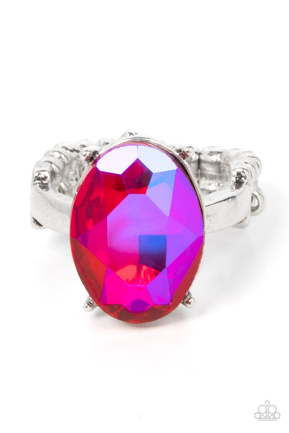 Updated Dazzle Pink ✧ Iridescent Ring