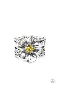 Ring Wide Back,Yellow,Prismatically Petunia Yellow ✧ Ring