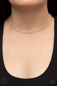 Gold,Necklace Choker,Necklace Short,Mini MVP Gold ✧ Choker Necklace