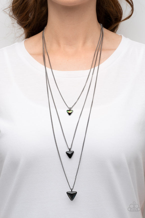 Follow the LUSTER Black ✧ Iridescent Necklace