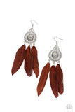 Pretty in PLUMES Brown ✧ Feather Earrings